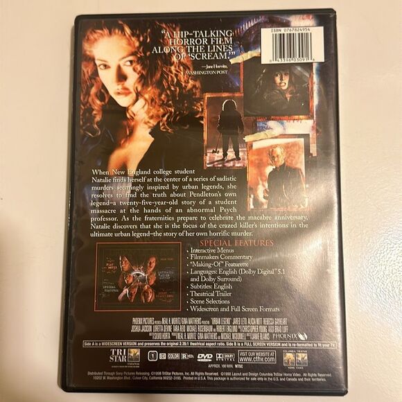 “Urban Legend” DVD! - Picture 3 of 6